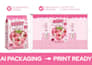 convert ai packaging, ai generated packaging design into vector print ready file